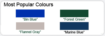 Most popular container colours